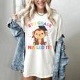 Kids 8th Grade Nailed It Monkey Graduation Women's Comfort Colors T-Shirt Ivory