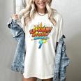 Kids Ka-Blam 7 Year Old Boys 7th Birthday Comic Book Super Hero Women's Comfort Colors T-Shirt Ivory Kids Ka-Blam 7 Year Old Boys 7th Birthday Comic Book Super Hero Women's Comfort Colors T-Shirt Ivory