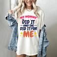 Kids My Mommy Did It Graduation Mom Graduate Women's Comfort Colors T-Shirt Ivory
