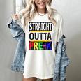 Kids Straight Outta Pre-K Graduation Women's Comfort Colors T-Shirt Ivory