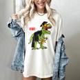 Kindergarten Grawrduate Dinosaur Graduation Cap Shirt Women's Comfort Colors T-Shirt Ivory