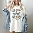 Last Day Of School Autograph 2nd Grade Graduation Boys Girls Women's Comfort Colors T-Shirt Ivory