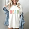 Let's Read Book Nerd Reading Book Lover Librarian Teacher Women's Comfort Colors T-Shirt Ivory Let's Read Book Nerd Reading Book Lover Librarian Teacher Women's Comfort Colors T-Shirt Ivory