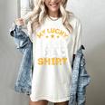 My Lucky Bar Exam Shirt Lawyer Law School Graduation Women's Comfort Colors T-Shirt Ivory