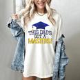 Masters Degree Proud Dad Graduation Shirt MBA Social Work Women's Comfort Colors T-Shirt Ivory