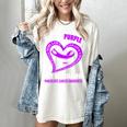In My Memory Of My Husband PANCREATIC CANCER AWARENESS Women's Comfort Colors T-Shirt Ivory In My Memory Of My Husband PANCREATIC CANCER AWARENESS Women's Comfort Colors T-Shirt Ivory