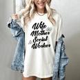 MSW Mom Graduation T-Shirt Social Worker Wife Mother Women's Comfort Colors T-Shirt Ivory