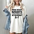 How Many Nights A Week Should You Be Reading 6-7 Book Lover Premium Tri-Blend Women's Comfort Colors T-Shirt Ivory