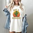 Not A Hugger Cactus Retro Sunset No Hugging Introvert Women's Comfort Colors T-Shirt Ivory