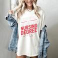 Nurse Graduation I Survived My Girlfriends Nursing Degree Women's Comfort Colors T-Shirt Ivory