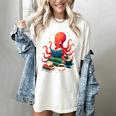 Octopus Reading Books Tea Coffee Women's Comfort Colors T-Shirt Ivory Octopus Reading Books Tea Coffee Women's Comfort Colors T-Shirt Ivory