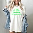 I Paused My Game To Graduate School Graduation Gamer Women's Comfort Colors T-Shirt Ivory