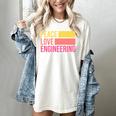 Peace Love Engineering Engineer School Graduation Retro Women's Comfort Colors T-Shirt Ivory