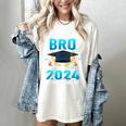 Proud Brother Of Two 2024 Graduates Twin Family Graduation Women's Comfort Colors T-Shirt Ivory