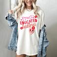 Proud Educated Latina Graduation Masters Degree PhD Women's Comfort Colors T-Shirt Ivory