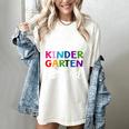 Proud Mom Of A Kindergarten Grad Shirt Graduation Women's Comfort Colors T-Shirt Ivory