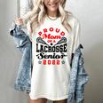 Proud Mom Of a Lacrosse Senior 2022 Graduation Women's Comfort Colors T-Shirt Ivory
