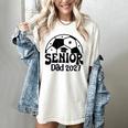 Proud Senior Dad Soccer Class Of 2027 Graduation Graduate Women's Comfort Colors T-Shirt Ivory