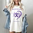 Purple In Memory Of My Dad Pancreatic Cancer Awareness Women's Comfort Colors T-Shirt Ivory Purple In Memory Of My Dad Pancreatic Cancer Awareness Women's Comfort Colors T-Shirt Ivory