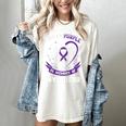 Purple In Memory Of My Friend Epilepsy Awareness Back Print Women's Comfort Colors T-Shirt Ivory