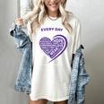 Purple In Memory Of My Grandpa Pancreatic Cancer Awareness Women's Comfort Colors T-Shirt Ivory
