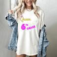 Queen 6th Grade Graduation For Girls Women's Comfort Colors T-Shirt Ivory