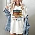 Read Blue Liberty Books July 4th Independence Women's Comfort Colors T-Shirt Ivory Read Blue Liberty Books July 4th Independence Women's Comfort Colors T-Shirt Ivory