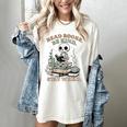 Read Books Be Kind Stay Weird Skeleton Reading Book Lover Women's Comfort Colors T-Shirt Ivory