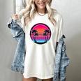 Retro 80s Synthwave Sunset & Palm Trees Retro Nostalgia 80s Women's Comfort Colors T-Shirt Ivory Retro 80s Synthwave Sunset & Palm Trees Retro Nostalgia 80s Women's Comfort Colors T-Shirt Ivory