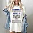 Retro Computer Dialog Box 90s Desktop Interface Nostalgia Women's Comfort Colors T-Shirt Ivory