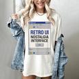 Retro Computer Dialog Box 90s Desktop Interface Nostalgia Women's Comfort Colors T-Shirt Ivory