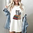 Retro I Just Want To Read Books And Pet Cats Cat For Men Women Kids Women's Comfort Colors T-Shirt Ivory