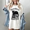 Salem Witch Book Club Bookish Halloween Cat Women Women's Comfort Colors T-Shirt Ivory Salem Witch Book Club Bookish Halloween Cat Women Women's Comfort Colors T-Shirt Ivory