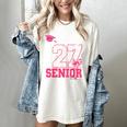 Senior 2027 Class Of 2027 Pink Coquette Bow Graduation Girl Women's Comfort Colors T-Shirt Ivory
