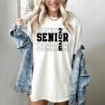 Senior Class Of 2026 Varsity Text Graduation Women's Comfort Colors T-Shirt Ivory