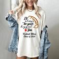 Senior Football Mom Class Of 2026 Graduation Graduate Women's Comfort Colors T-Shirt Ivory