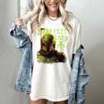 Star Wars The Book Of Boba Fett Neon Boba Fett Lives Poster Women's Comfort Colors T-Shirt Ivory