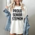 Stepmom Stepmother SEN18R Grad Senior Graduation Party Shirt Women's Comfort Colors T-Shirt Ivory