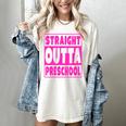 Straight Outta Preschool Class Graduation Pink Women's Comfort Colors T-Shirt Ivory