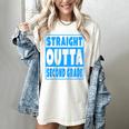 Straight Outta Second Grade Graduation Class Women's Comfort Colors T-Shirt Ivory