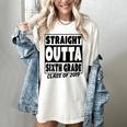 Straight Outta Sixth Grade Class Of 2019 Graduation Women's Comfort Colors T-Shirt Ivory