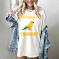 Sun Conure Introvert Parrot Bird Sun Conure Women's Comfort Colors T-Shirt Ivory