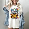 I Survived The 90s – Cute Retro Cartoon Nostalgia Women's Comfort Colors T-Shirt Ivory