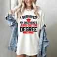 I Survived My Girlfriend's Juris Doctor Degree Graduation Women's Comfort Colors T-Shirt Ivory