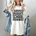 I Survived Graduate School Class Of 2018 Graduation Women's Comfort Colors T-Shirt Ivory
