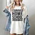 I Survived Home School Class Of 2018 Graduation Women's Comfort Colors T-Shirt Ivory