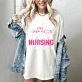 I Survived My Mom's Nursing Degree Nurse Graduation Women's Comfort Colors T-Shirt Ivory