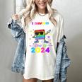 I Survived Nursing School Of 2024 Student Graduation 2024 Women's Comfort Colors T-Shirt Ivory