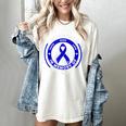 I Wear Blue In Memory Of My Aunt Colon Cancer Awareness Women's Comfort Colors T-Shirt Ivory I Wear Blue In Memory Of My Aunt Colon Cancer Awareness Women's Comfort Colors T-Shirt Ivory