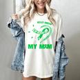 I Wear Kelly Green In My Memory Of My Mom Bile Duct Cancer Women's Comfort Colors T-Shirt Ivory